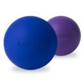 Massage Lacrosse Balls for Myofascial Release,Yoga Deep Tissue Massage,Trigger Point Therapy and Foot Plantar Fasciitis,Muscle Soreness Massager Ball (2Pack,Deep Blue and Purple) by Aegero