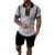 Men Track Suits 2 Piece Set Summer Casual Outfits Fashion Polo Shirts Short Sleeve and Shorts Set Vacation Clothes by Kubsid