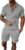 Men Track Suits 2 Piece Set Summer Casual Outfits Fashion Polo Shirts Short Sleeve and Shorts Set Vacation Clothes by Kubsid