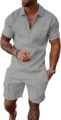 Men Track Suits 2 Piece Set Summer Casual Outfits Fashion Polo Shirts Short Sleeve and Shorts Set Vacation Clothes by Kubsid