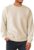 Men’s Crewneck Sweatshirts Soild Color Geometric Texture Long Sleeve Casual Pullover Shirt by Dokotoo Men
