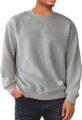 Men’s Crewneck Sweatshirts Soild Color Geometric Texture Long Sleeve Casual Pullover Shirt by Dokotoo Men