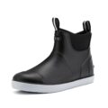 Men’s Deck Boots, Waterproof Ankle Rain Boots Men Anti-Slip Traction, Outdoor Rubber Fishing Garden Boots High-Performance Shoes for Farming by CKWLXQY