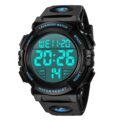 Mens Digital Watch Sports Military Watches Waterproof Outdoor Chronograph Wrist Watches for Men with LED Back Ligh/Alarm/Date by L LAVAREDO