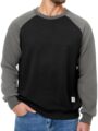 Men’s Fall Crewneck Sweatshirts Patchwork Long Sleeve Geometric Texture Casual Pullover Shirt by Dokotoo Men