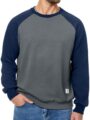 Men’s Fall Crewneck Sweatshirts Patchwork Long Sleeve Geometric Texture Casual Pullover Shirt by Dokotoo Men