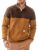 Men’s Mock Neck Sweatshirts Quarter Zip Quilted Sweater Color Block Long Sleeve Casual Pullover by Dokotoo Men
