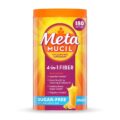 Metamucil 4-in-1 Psyllium Husk Fiber Supplement, Sugar-Free, 180 teaspoons, Orange Flavored, Daily Fiber Powder for Digestive Health, made with Plant-Based Psyllium Husk Fiber by Metamucil