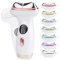 Microcurrent Facial Device with Red Light Therapy – 7-in-1 LED Sculptor & Cooling Gua Sha for Face Neck Eye Firming, Depuffing & Double Chin Reduction by Kdune