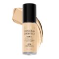 Milani Conceal + Perfect 2-in-1 Foundation + Concealer for a Flawless Complexion, Under Eye Corrector, Cover Redness and Imperfections, Waterproof and Sweatproof – Creamy Nude by Milani