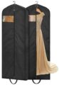 MISSLO 65″ Long Garment Bags for Travel Dress Bags for Hanging Clothes Wedding Dress Cover Waterproof Clothes Protector for Closet Storage 2 Packs for Gowns, Tuxedos, Coats, Black by MISSLO