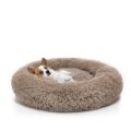 MIXJOY Orthopedic Dog Bed Comfortable Donut Cuddler Round Pet Beds Ultra Soft Washable Dog and Cat Cushion (20”/23”/30”) (23”, Brown) by MIXJOY