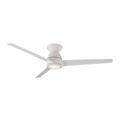 Modern Forms Tip Top Smart Indoor and Outdoor 3-Blade Flush Mount Ceiling Fan 52in Matte White with 2700K LED Light Kit and Remote Control worksworks with Alexa and iOS or… by Modern Forms