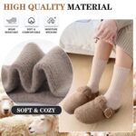 MOGGEI 5 Pairs Womens Merino Wool Socks Hiking Warm Winter Thick Thermal Crew Cozy Cabin Ladies Gift Comfy Boot Work Socks by MOGGEI