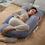 Momcozy Pregnancy Pillows for Sleeping, U Shaped Full Body Maternity Pillow with Removable Cover - Support for Back, Legs, Belly, HIPS for Pregnant Women, 57 Inch Pregnancy... by Momcozy