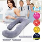 Momcozy Pregnancy Pillows for Sleeping, U Shaped Full Body Maternity Pillow with Removable Cover - Support for Back, Legs, Belly, HIPS for Pregnant Women, 57 Inch Pregnancy... by Momcozy