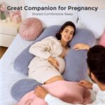 Momcozy Pregnancy Pillows for Sleeping, U Shaped Full Body Maternity Pillow with Removable Cover - Support for Back, Legs, Belly, HIPS for Pregnant Women, 57 Inch Pregnancy... by Momcozy