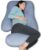 MOON PARK Pregnancy Pillows for Sleeping – U Shaped Full Body Maternity Pillow with Removable Cover – Support for Back, Legs, Belly, HIPS – 57 Inch Pregnancy Pillow for Women -… by MOON PARK