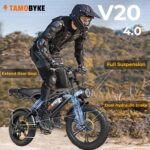 Moped Style 1500W/2000W Electric Bike for Adults,28mph/30mph/33mph Ebike&34-180Miles PAS Range,48V15.6ah/18.2ah/ (874Wh) Larger Battery, 20'' Fat Tire Electric Bike,UL Safety... by Tamobyke