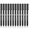 Mr. Pen- Felt tip pens, Pack of 12, 0.7mm Point Tip, Black Felt Tip Pens, Fast Dry, Planner Markers by Mr. Pen