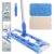 MR.SIGA Professional Microfiber Mop for Hardwood, Laminate, Tile Floor Cleaning, Stainless Steel Telescopic Handle – 3 Reusable Flat Mop Refills and 1 Dirt Removal Scrubber… by MR.SIGA