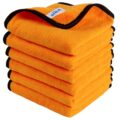 MR.SIGA Professional Premium Microfiber Towels for Cars, Dual-Sided Car Washing and Detailing Towels, Gold, 15.7 x 23.6 inch, 6 Pack by MR.SIGA
