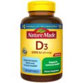Nature Made Vitamin D3 1000 IU (25 mcg), Vitamin D Supplement for Bone, Teeth, Muscle and Immune Health Support, 300 Softgels, 300 Day Supply by Nature Made