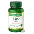 Nature’s Bounty Zinc 50mg, Immune Support & Antioxidant Supplement, Promotes Skin Health, 1 Caplet Per Day, Gluten Free, 250 Vegetarian Caplets by Nature’s Bounty