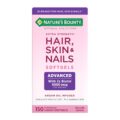 Nature’s Bounty Advanced Hair, Skin & Nails, Argan-Infused Vitamin Supplement with Biotin and Hyaluronic Acid, 150 Rapid Release Softgels, 50 Total Servings by Nature’s Bounty