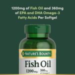 Nature's Bounty Fish Oil Omega 3 Supplements - Supports Heart Health, 1200 Mg Fish Oil, Omega-3, 200 Softgels (Pack of 1) by Nature's Bounty
