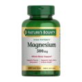 Nature’s Bounty Magnesium 500 mg Tablets, High Potency Magnesium Supplement for Bone & Muscle Health, Whole Body Support, 200 Count (Pack of 1) by Nature’s Bounty