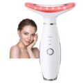 Neck Face Massager, Portable Facial Massager, 3 Modes Face Sculpting Tool, Face Massager Tool for Skin Care, (White) by Gequip