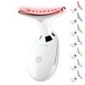 Neck&Face Massager with 7 Colors-Multi-Functional Skincare Tool,Home Beauty Device for Wrinkles&Relaxation,Facial Massager(White) by Atarnayar