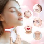 Neck Facial Massager, Light Face Neck Massager for Skin Care, Multifunctional Facial Skincare Tools with Vibration, at Home by GroTawel