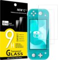 NEW’C 3 Pack Designed for Nintendo Switch lite Screen Protector Tempered Glass, Case Friendly Anti Scratch Bubble Free Ultra Resistant by NEW’C