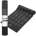 NewMe Fitness Yoga Mat for Women and Men – Large, 5mm Thick, 68 Inch Long, Non Slip Exercise Mats w/ 70 Printed Yoga Poses for Pilates, Workout and Stretching – Home and Gym… by NewMe Fitness