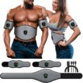 NEWPINE Fitness Belt, Powered Muscle Stimulator for Home Use, for Muscle Conditioning Grey by NEWPINE