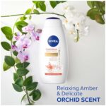 NIVEA Delicate Orchid and Amber Body Wash with Nourishing Serum, 20 Fl Oz Bottle by NIVEA