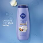 NIVEA Nourishing Shea Butter Body Wash, 20 Fl Oz Bottle Refreshing White Peach and Jasmine Scented Body Wash, 20 Fl Oz Bottle, Skin Care Set with Provitamin B5 and Vitamin E by NIVEA