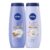 NIVEA Nourishing Shea Butter Body Wash, 20 Fl Oz Bottle Refreshing White Peach and Jasmine Scented Body Wash, 20 Fl Oz Bottle, Skin Care Set with Provitamin B5 and Vitamin E by NIVEA