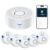 Nuleto WiFi Water Leak Detector 1s,Water Detectors & Alarms,Water Leak Sensor with SMS,Phone Call,APP Push,492ft for Home,Basement,Kitchen,5 Pack,2.4G WiFi Only by NULETO
