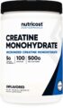 Nutricost Creatine Monohydrate Micronized Powder 500G, 5000mg Per Serv (5g) – 100 Servings, 17.9 Oz by Nutricost