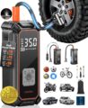 OlarHike Cordless Tire Inflator Portable Air Compressor, 150PSI Dual Power – 5400mAh & 12V DC, Air Pump for Car Tires, Bike, Motorcycle, Bicycle, Electric Pump with LED Light &… by OlarHike
