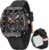 OLEVS Mens Watches Stylish Chronograph Waterproof Luminous Silicon Strap Multifunction Watches for Men Business White Men Wrist Watch by OLEVS