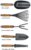 Olmsted Forge Garden Tool Set, 5 Pieces, Heavy Duty Powder Coated Steel, Cork Handle by OLMSTED FORGE