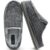 ONCAI Mens Slippers with Arch Support Stripe Faux Fur Cotton-Blend High-Density Memory Foam Warm House Slippers for man Slip-on Indoor Outdoor Rubber Sole Size 7-16 by ONCAI