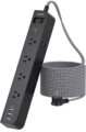 One Beat 10 ft Extension Cord,Power Strip Surge Protector 8 Widely AC Outlets 3 USB,Flat Plug,Desktop Charging Station with Overload Protection,Wall Mount for… by One Beat