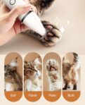 oneisall Cat Grooming Kit, 3 in 1 Quiet Cat Clippers for Thick Matted Paw Hair Trimmer, Heavy Coat Butt Shaver Cordless Pet Clippers Fur Trimmer for Dogs and Other Small Animals... by oneisall