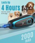 oneisall Dog Clippers for Grooming for Thick Coats with Detachable Stainless Steel Blade Cordless Rechargeable Dog Grooming Kit for Full Body DTJ001 by oneisall