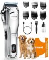 oneisall Dog Clippers for Grooming Thick Hair,Low Noise Dogs Grooming Kit with Detachable Stainless Steel Blade,Dog Shaver for Thick/Matted/Knotted/Fine/Wave/Curly Hair,PC18 by oneisall
